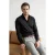 TRENDYOL MAN Heren Zwart Effen Lang Regular fit Overhemden