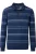 Redmond Half-Zip Sweater blauw, Gestreept