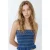 MANGO TEEN strapless top met smockwerk – marineblauw