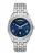 FOSSIL Analoog horloge ‘Campbell’  navy / zilver / wit