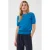 Saint Tropez gebreide top met plooien – blauw