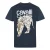 Cavalli Class Grote Gouden Tijger Sjabloon Logo Marineblauwe T-Shirt