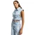 Dames gilet van denim It’s Basic Rhinestone
