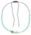 Bonnie Studios Ketting Dames Fish Trio Necklace, Materiaal: Kunststof, Kleur: Groen