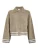 Peppercorn Gebreid vest ‘Kamilla’  donkerbeige / wit