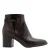 5th Avenue leren enkellaarzen met blokhak – bruin
