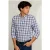 River Woods Custom Fit Plaid Shirt Blue