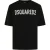 Dsquared2 Loose Fit Brand Logo Zwart T-shirt