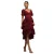 Asymmetrische jurk dames Goddiva Lurex Midi