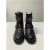Jimmy Choo bikerlaarzen met studs voor jongeren in zwart leer