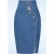 Millie Swallow pencil rok in denimblauw