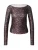ABOUT YOU Shirt ‘Joy’  bruin / ombergrijs / zwart
