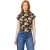 Scotch & Soda Dolman Funnel Neck Top Scarab Blurred Floral