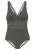 LASCANA Badpak  beige / bruin / olijfgroen