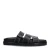 Sacha leren slippers zwart