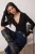TRENDYOLMİLLA Dames Zwart Effen Lang Getailleerd Blouses