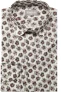fakts Busy Slim Fit Overhemd groen/wit, Bloemen