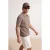 TRENDYOL MAN Heren Bruin Effen Kort Oversized Poloshirts