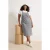 Trendyol Curve Dames Grijs Effen Midi Mouwloos Casual Gilet Grote maten Jurk