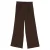 WE Fashion loose fit broek met plooien – donkerbruin