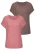 VIVANCE Shirt  chocoladebruin / framboos