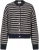 Neo Noir Isana Stripe Fluffy Knit Cardigan Navy dames