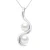 Hanger YOU AND ME 2 gekweekte parels Zoetwater 7-8mm White White Gold