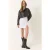 Hoge Taille Minirok met Split