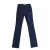 Lange denim broek met recht afgesneden zomen AJEA13-A350 vrouw