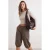 TRENDYOLMİLLA Dames Grijs Effen Lang Getailleerd Blouses