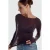 Slim Fit Bootneck Lange Mouw Gebreide Blouse