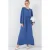 Gestipt Patroon Maxi-jurk met Strik