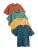 Next Shirt ‘Trident’  donkerblauw / curry / smaragd / donkeroranje