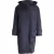 Celine Gewatteerde Jas met Capuchon in Marineblauwe Lana Vergine