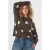 Zizzi gebreide trui met stippen en wol Plus Size – bruin