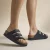 Papillio Papillio Birkenstock Florida Slippers zwart