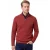 Fynch Hatton Troyer-zip rood katoen casual fit