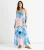 Blush Strappy Floral Viscose Oversized Jurk