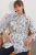 Bloemige Viscosel  Crepe Riemlongshirt