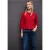 Street One Dames Gestructureerd gemengd shirt in Rood