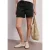 Street One Dames Mid Waist chino shorts in een casual pasvorm in Zwart