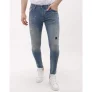 Mario Morato Sim fit stretch jeans met scheuren mm