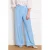 LOLALIZA high waist pantalon lichtblauw