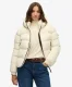 Sportieve Puffer Jas met Capuchon White