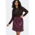 ONLY CARMAKOMA mini spijkerrok Plus Size – donkerrood