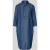milano italy Knie-lange denimjurk met korte knoopsluiting