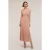 Motivi Long Patterned Lurex Knit Dress Pink