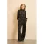 Lofty Manner wide leg regular waist broek groen