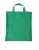 Groene Jersey Stof Logo Schouder Shopper Tas