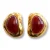 Bonnie Studios oorbellen Royal Red goudkleurig